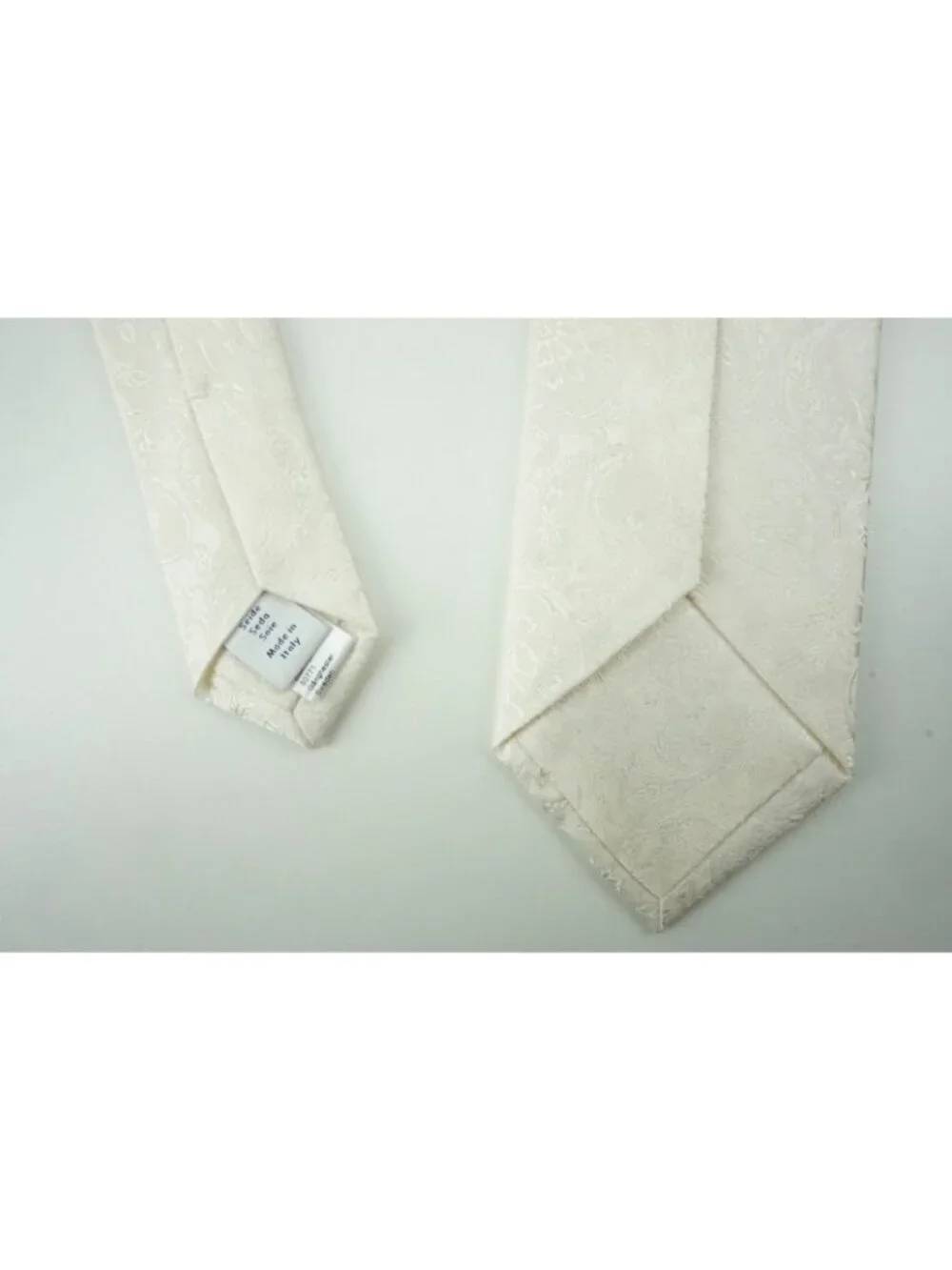 Eton Eggshell White Jumbo Paisley 100% Silk Tie Brand New With Tags